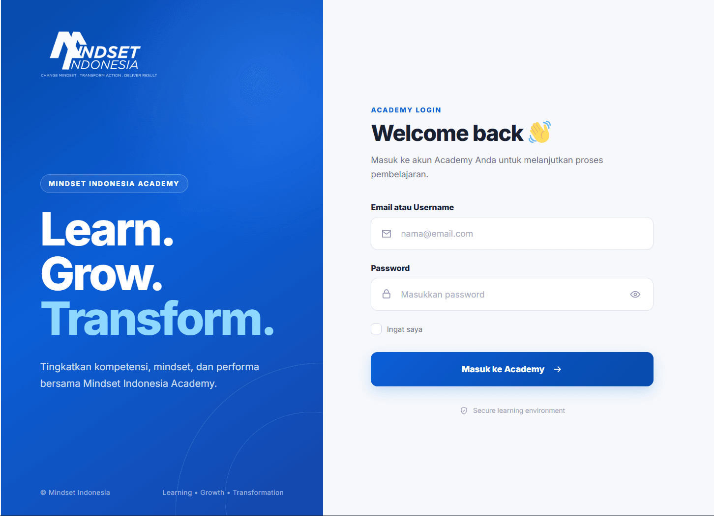 Mindset Academy Platform Preview